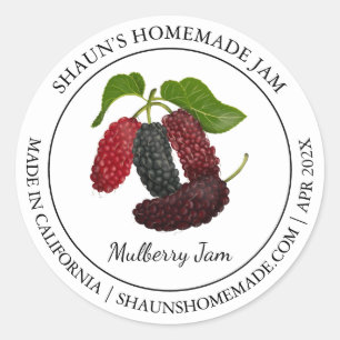 Mulberry Jam Etiqueta moderna
