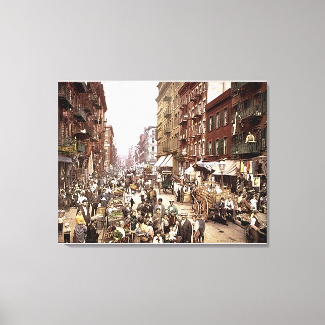 Mulberry Street NYC c. Lienzo estirado en color de (Anverso)