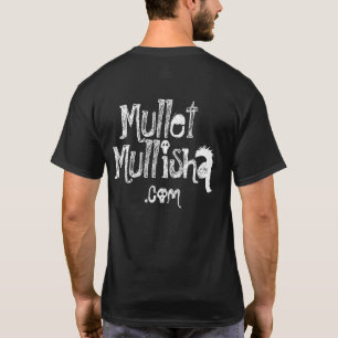 Mullet negra de camiseta Mullisha para hombres