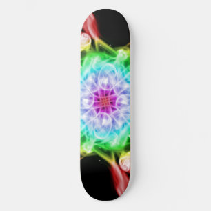 Multi-Color Smoke Rainbow Skateboard