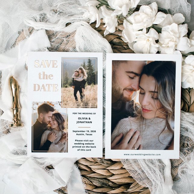 Multi Foto | Tarjeta de guardar la fecha en blanco (Subido por el creador)