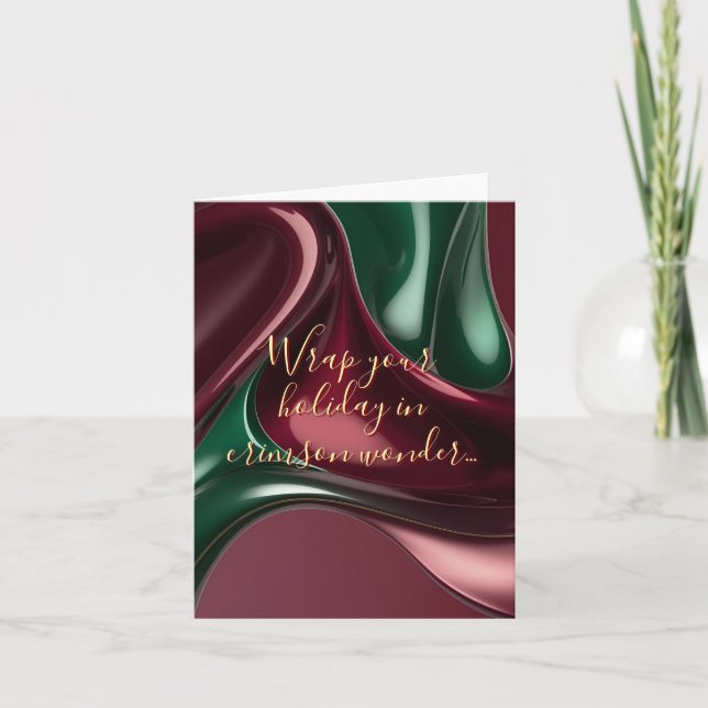 Multi purpose folded card in stylish graphic (Anverso)