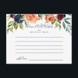 Multicolor Elegante tarjeta de consejo Boda floral<br><div class="desc">Esta elegante tarjeta multicolor de boda floral es perfecta para un boda moderno. El diseño se compone de ramos de flores rosas, ruidosas, amarillas, borgoñas, rojas, índigo y verdes, que inspiran la belleza natural. Estas tarjetas son perfectas para un boda, una ducha de novia, una ducha de bebé, una fiesta...</div>
