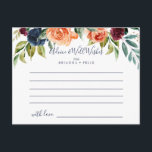 Multicolor Elegante tarjeta de consejo Boda floral<br><div class="desc">Esta elegante tarjeta multicolor de boda floral es perfecta para un boda moderno. El diseño se compone de ramos de flores rosas, ruidosas, amarillas, borgoñas, rojas, índigo y verdes, que inspiran la belleza natural. Estas tarjetas son perfectas para un boda, una ducha de novia, una ducha de bebé, una fiesta...</div>