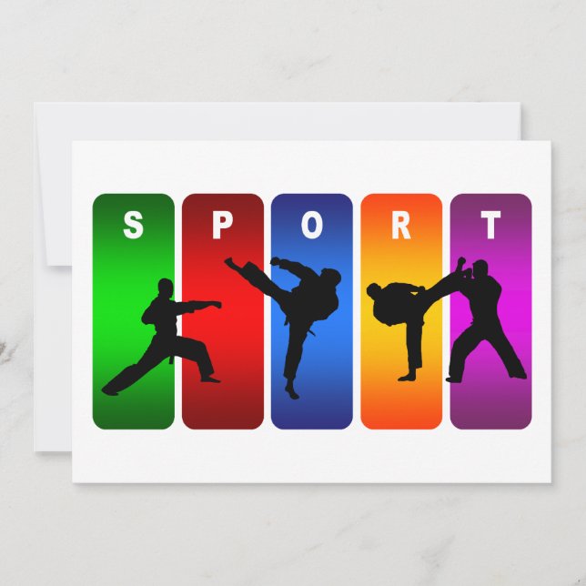 Multicolor Karate Emblem (Anverso)