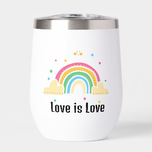 Multicolor Sencillo brillante El Amor Del Arcoiris