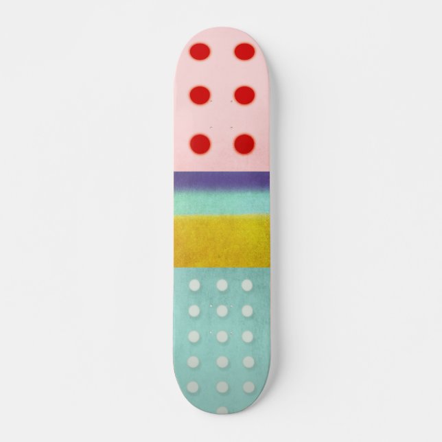 Multicolor Stripe Skate Board  Skateboard (Anverso )