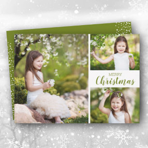 Multifoto Verde Feliz Navidad