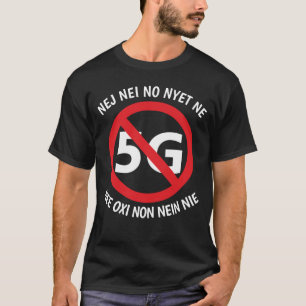 Multilingüe no a la camiseta 5G