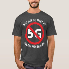 Multilingüe no a la camiseta 5G