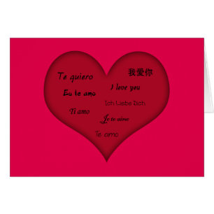Múltiples idiomas "Te amo"