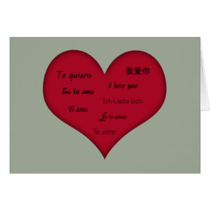 Múltiples idiomas "Te amo"