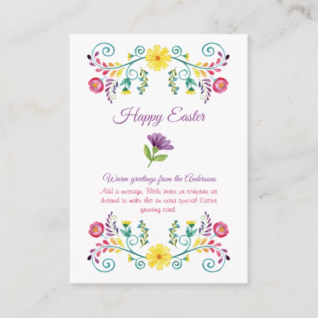 Múltiples tarjetas de Pascua 100 FOTOS FOTO FOLK F (Anverso)