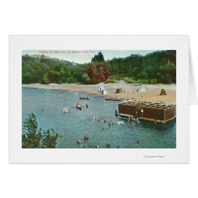 Multitudes nadando en el río ruso (Anverso (Horizontal))