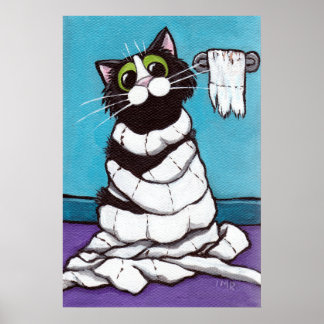 Mummificado - Impresión de gato caprichosa