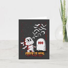 Mummy at Grave Boo Halloween