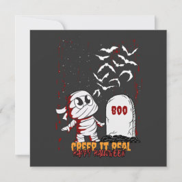 Mummy at Grave Boo Halloween