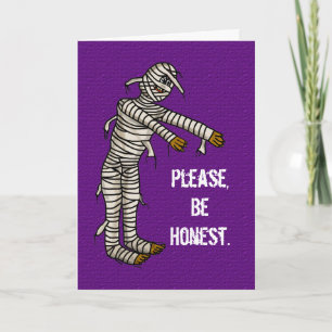 Mummy Funny Tarjeta Halloween - ¡Personalizar!