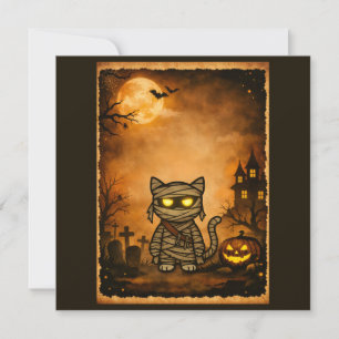 Mummy Gatito Espeluznante Lindo
