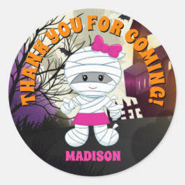 Mummy Halloween Gracias Pegatinas Personalizados