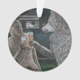 Mummy Werewolf Bebe Fantasía Ornamento acrílico