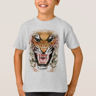 Mún camisetas de la cara del tigre