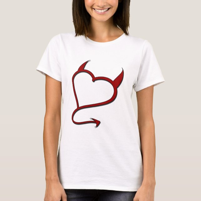 Mún chica - pequeña camiseta del diablo (Anverso)