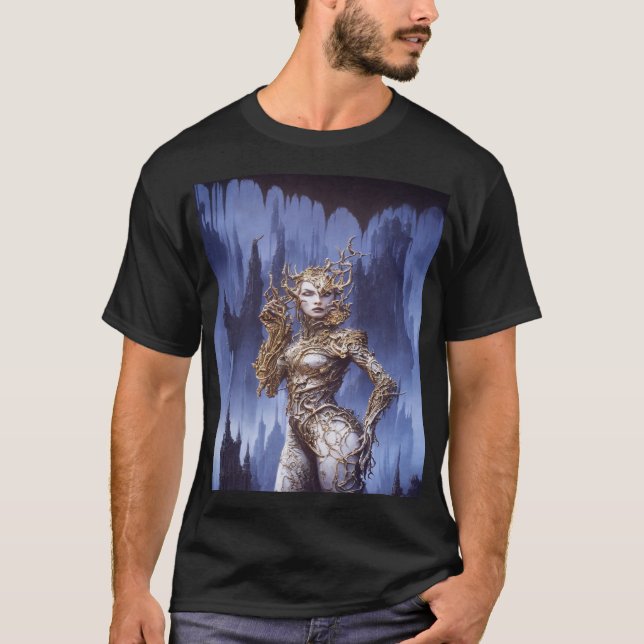 Mundo alieno Camiseta oscura (Anverso)