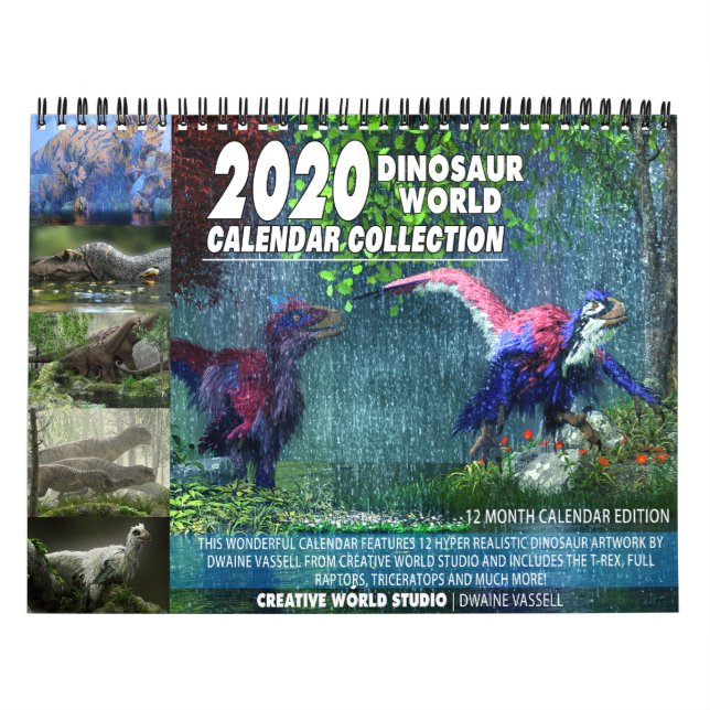 MUNDO CALENDARIO DEL DINOSAURIO 2020 (Tapa)