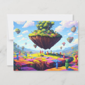 Mundo de damero, Tarjeta de felicitación