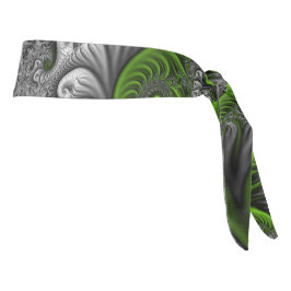 Mundo de fantasía verde y gris arte abstracto frac