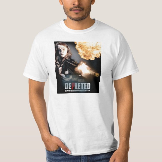 Mundo de la camisa llameante agotada de la bala (Anverso)