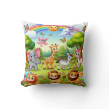 Mundo de la Maravilla: Cojín decorativo de animale