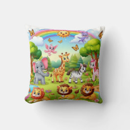 Mundo de la Maravilla: Cojín decorativo de animale