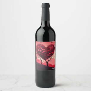 Mundo del Amor: Etiqueta de Vino de San Valentín