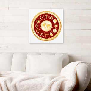 Mundo del arte de los lienzos de fe