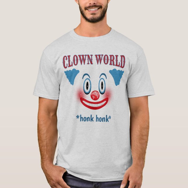 Mundo del payaso que vive en la camiseta de (Anverso)