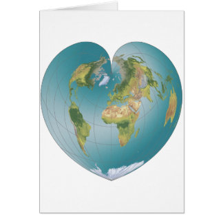 Mundo en forma de corazón