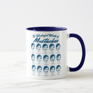 Mundo maravilloso de la taza de los bigotes