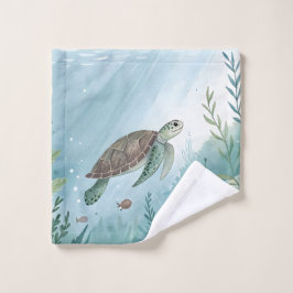 Mundo submarino con tortuga