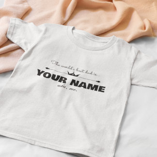 Mundos personalizados El mejor papá es camiseta