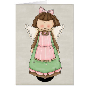 Muñeca adorable del ángel del país