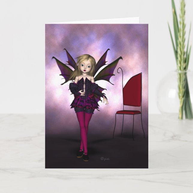 Muñeca de hadas Ella - tarjeta de felicitación (Anverso)