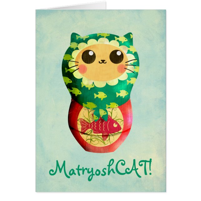 Muñeca de Matryoshka del gato (Frente)