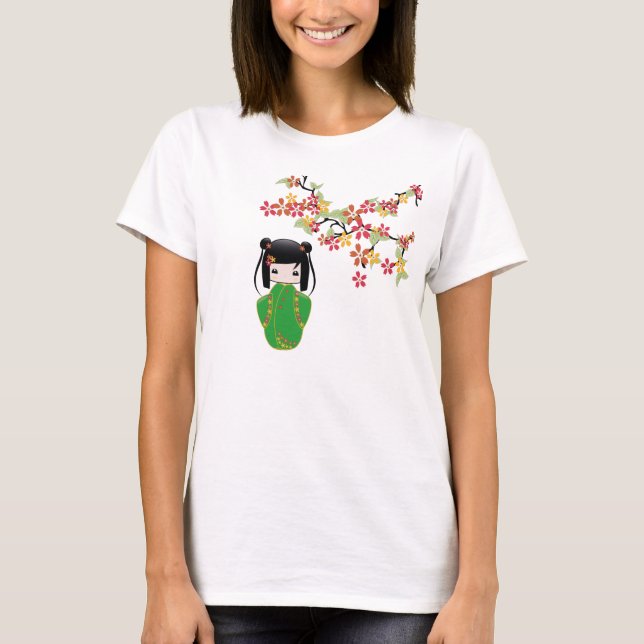 Muñeca de Sakura Kokeshi, camiseta (Anverso)
