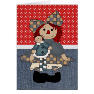 Muñeca de trapo adorable del país