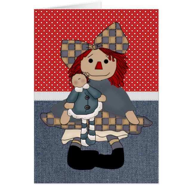 Muñeca de trapo adorable del país (Frente)