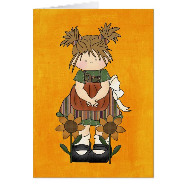 Muñeca de trapo adorable del país (Frente)