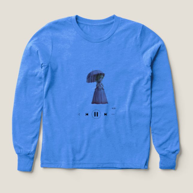 Muñeca diseñada por chicas de camisa azul (Diseño frontal)