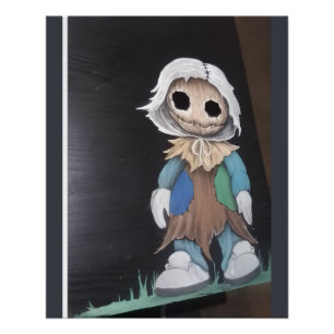 Muñeca espeluznante — impresión de arte de terror